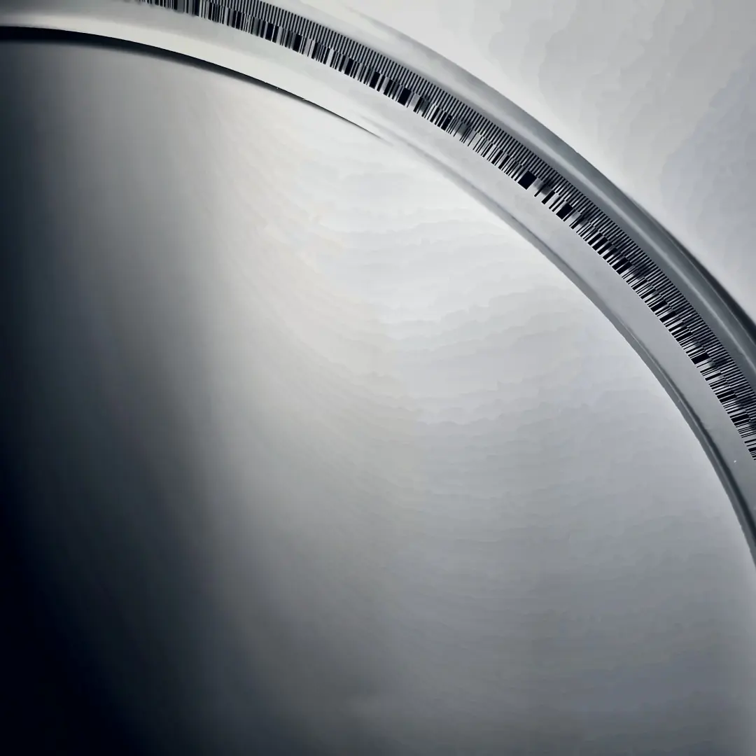 Large Selba glass encoder disc with fine optical graduation
